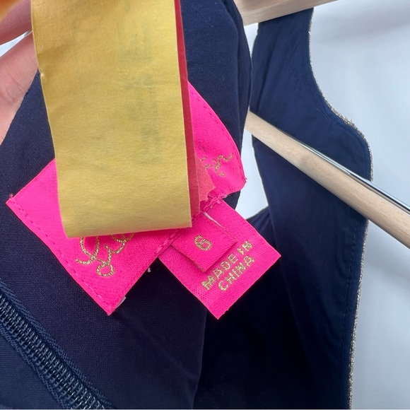 Lilly Pulitzer Valli Shift True Navy Dress‎ Size 6 - Picture 9 of 14